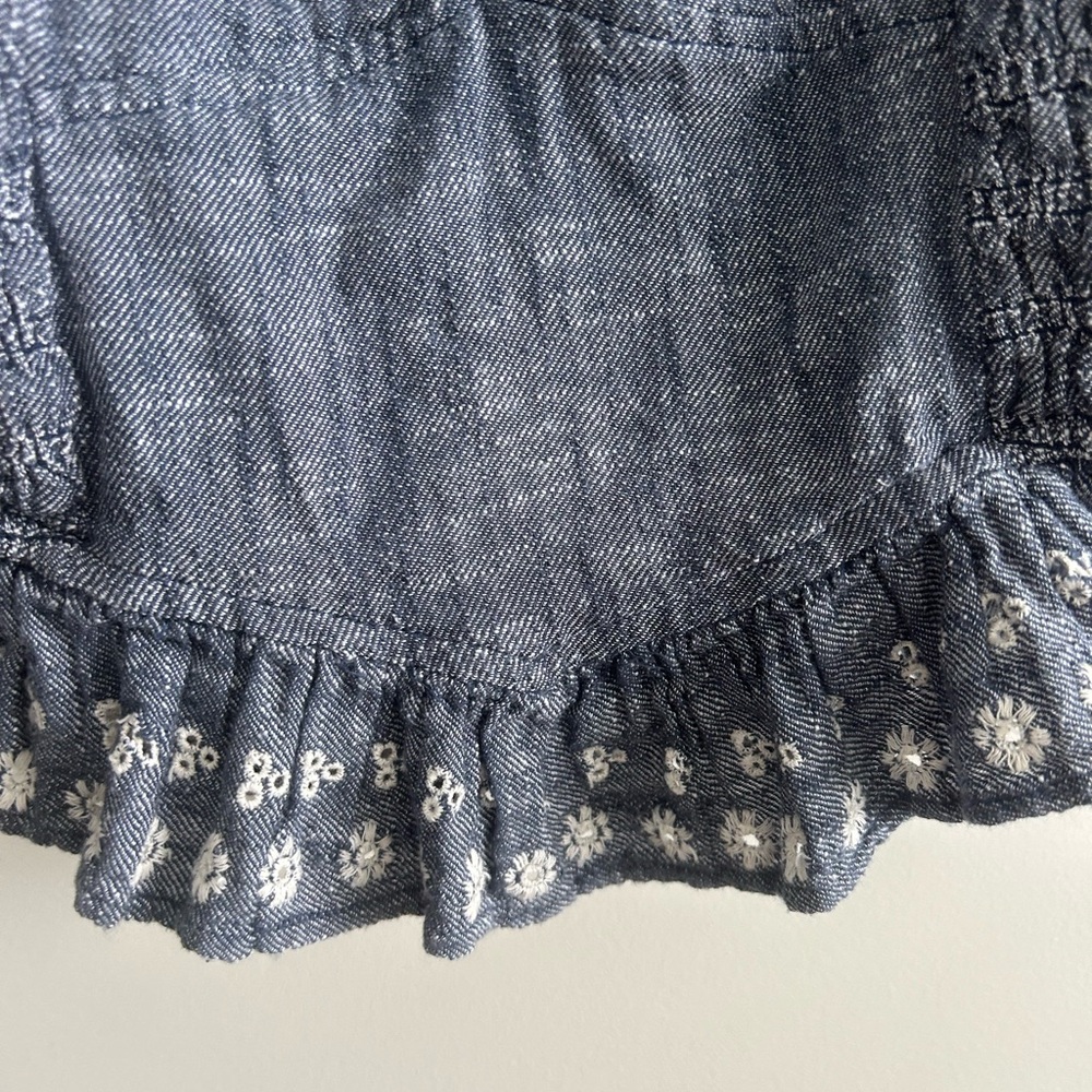 Cleobella Chic Blue Ruffle Top - Picture 6 of 8